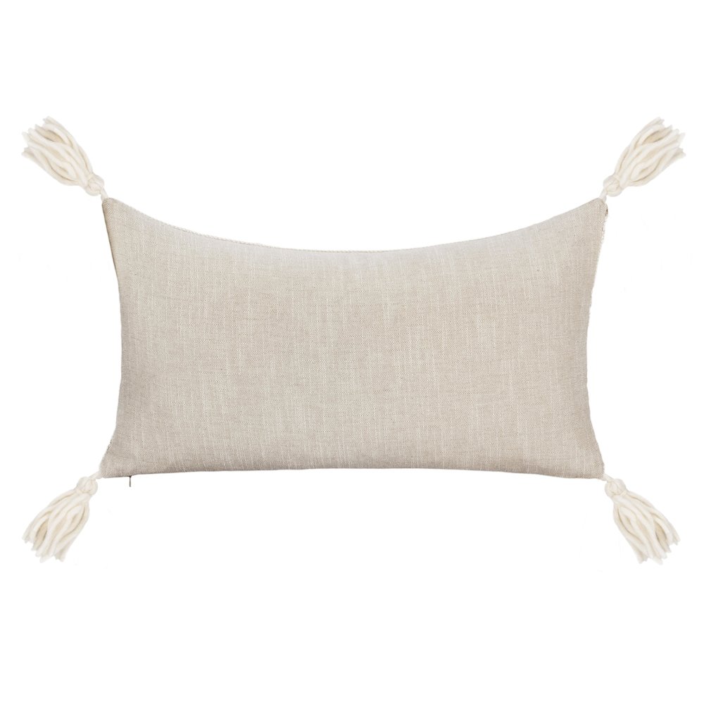 York  Wool Fabric Throw Pillow. Picture 2