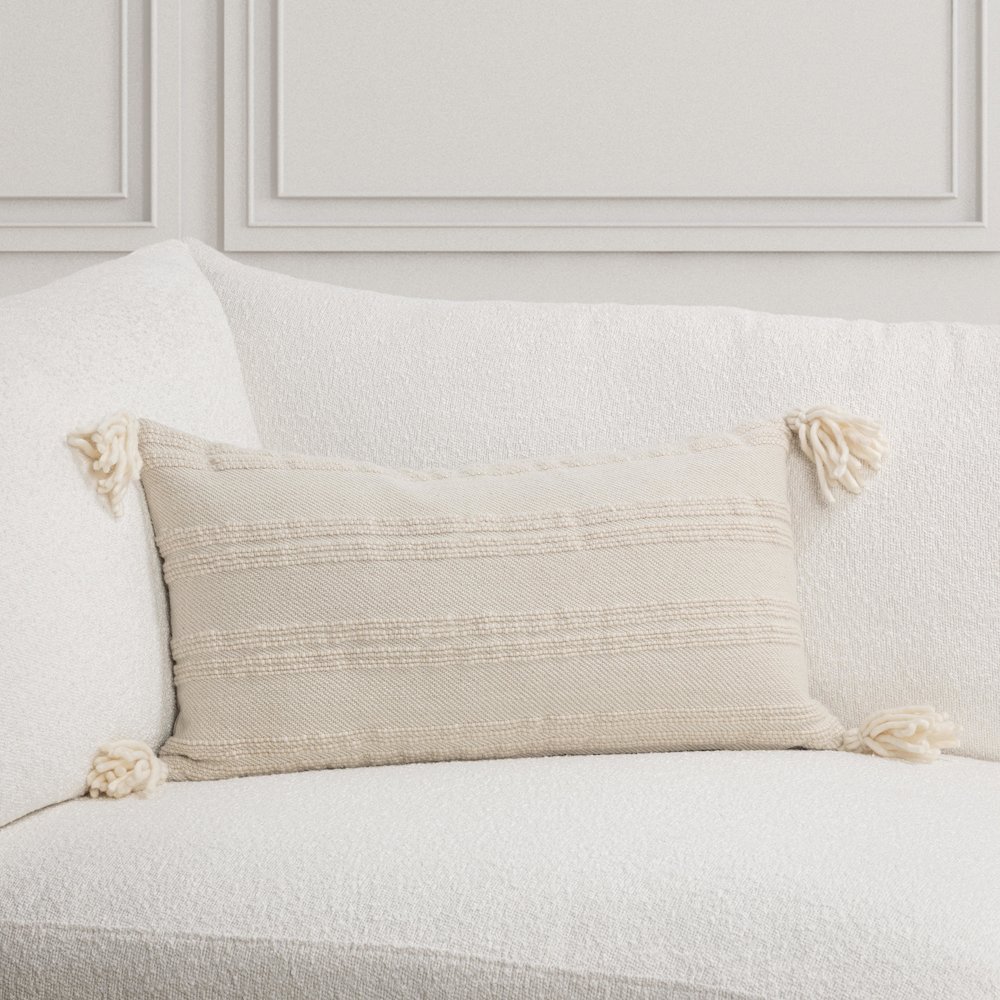 York  Wool Fabric Throw Pillow. Picture 6