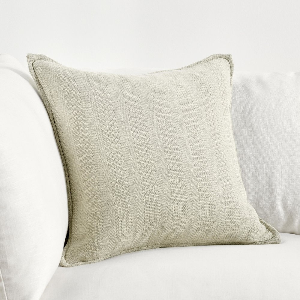 Kosas Home Matilda 100% Cotton 18” Stonewashed Throw Pillow, Natural. Picture 4