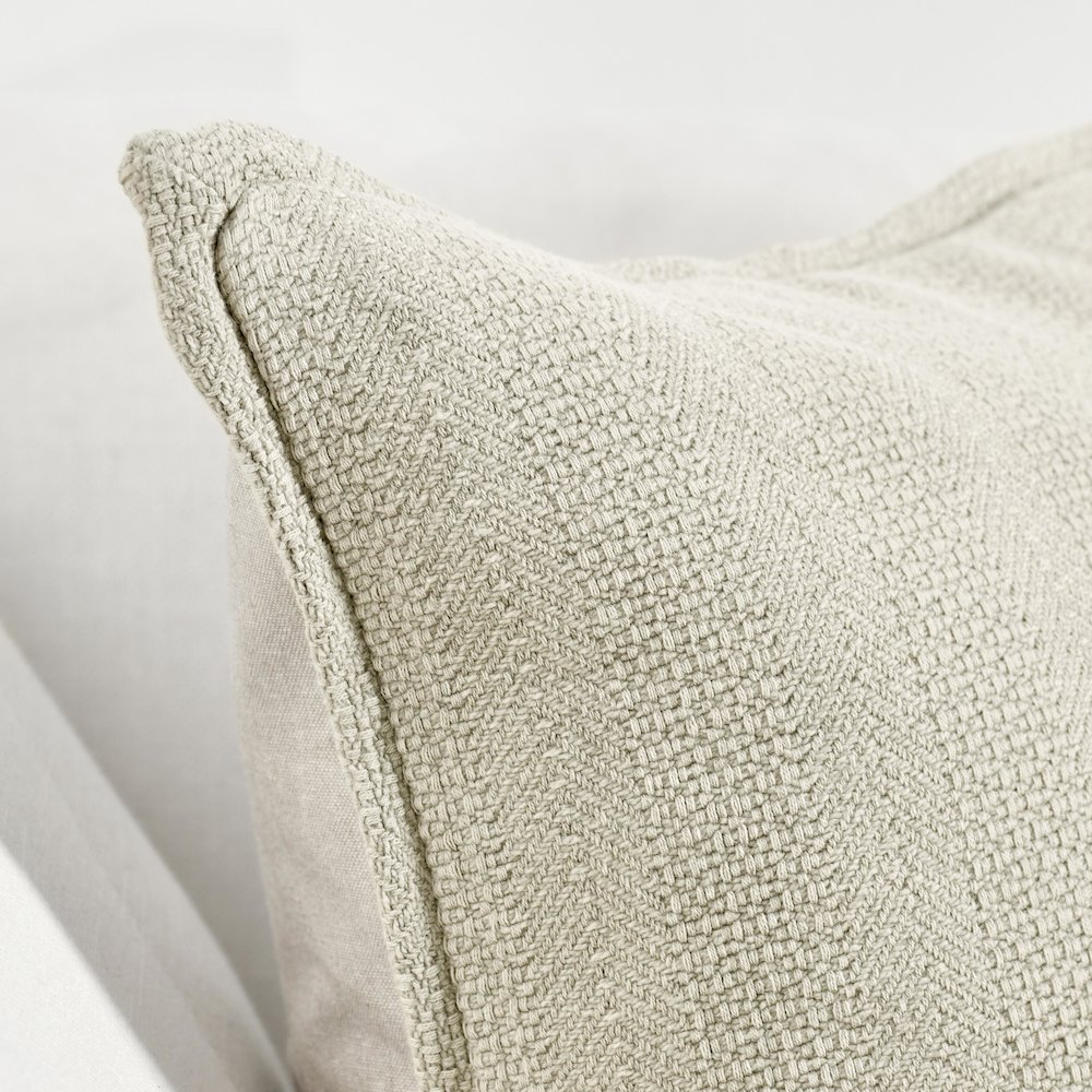 Kosas Home Matilda 100% Cotton 18” Stonewashed Throw Pillow, Natural. Picture 5