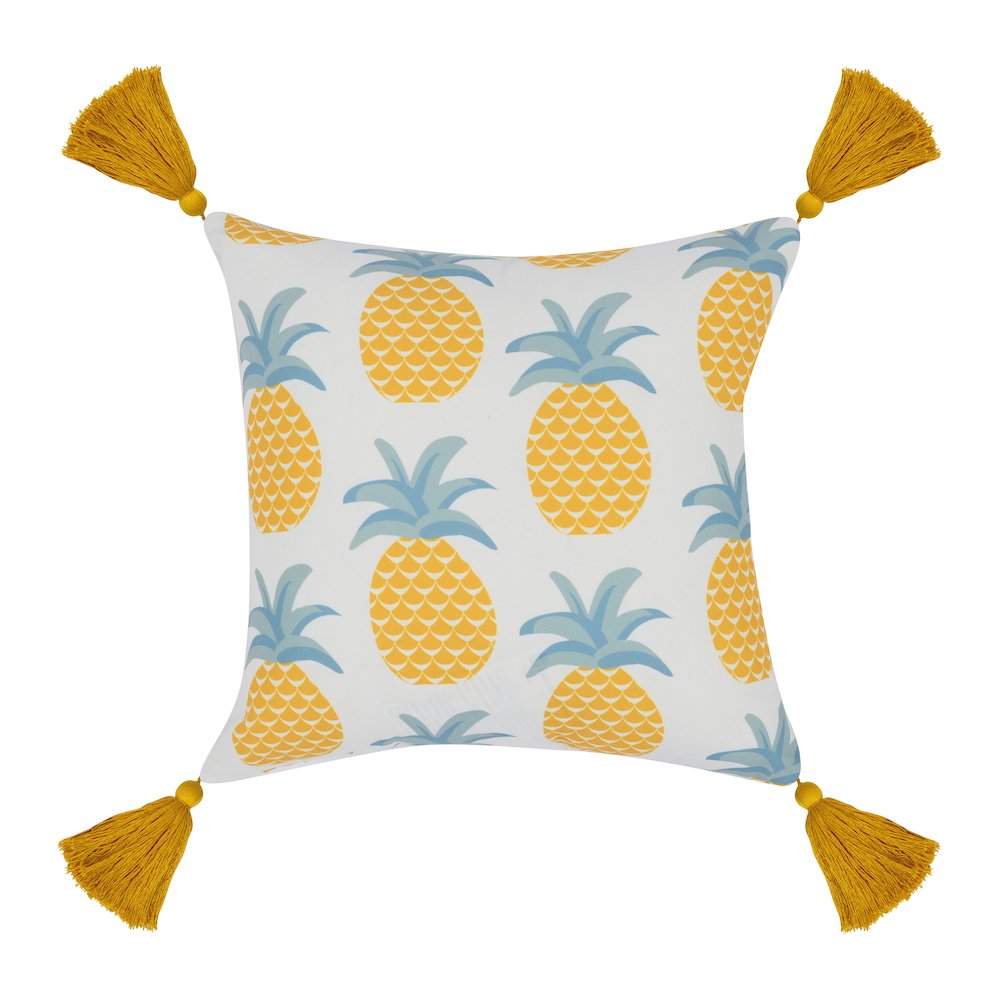 Indoor/Outdoor Sonoma Yellow Multi 18x18. Picture 1