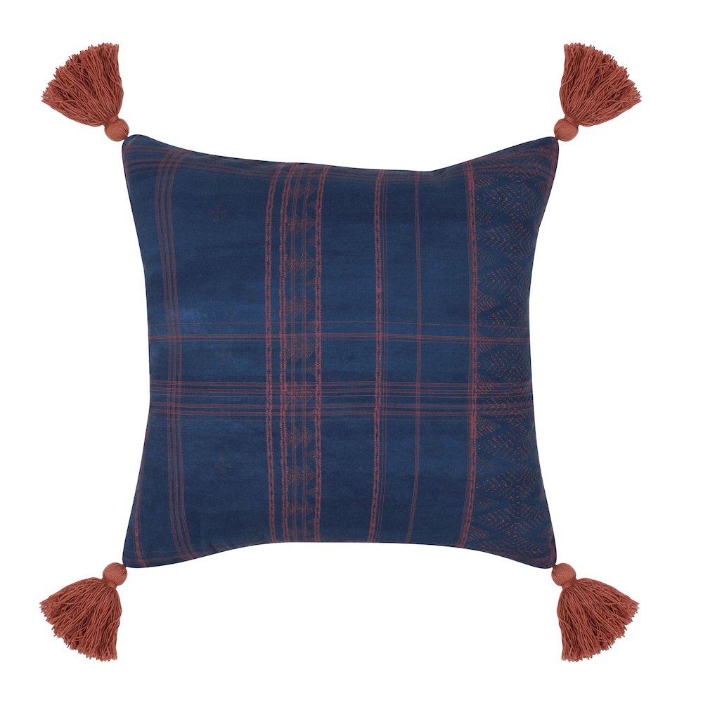 Indoor/Outdoor Cannon Dark Blue/Red 20x20. Picture 1