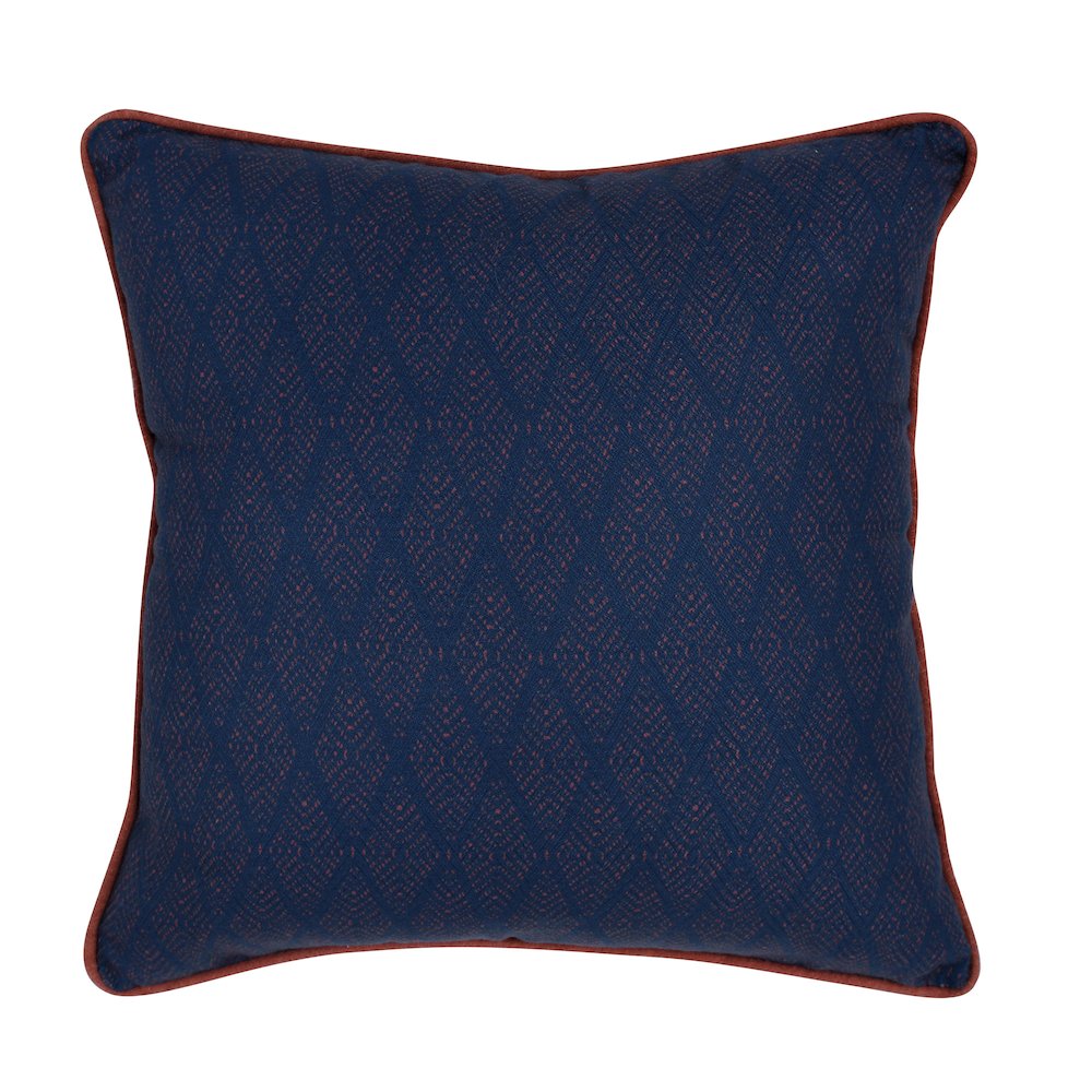 Indoor/Outdoor Gulf Dark Blue/Red 22x22. Picture 1