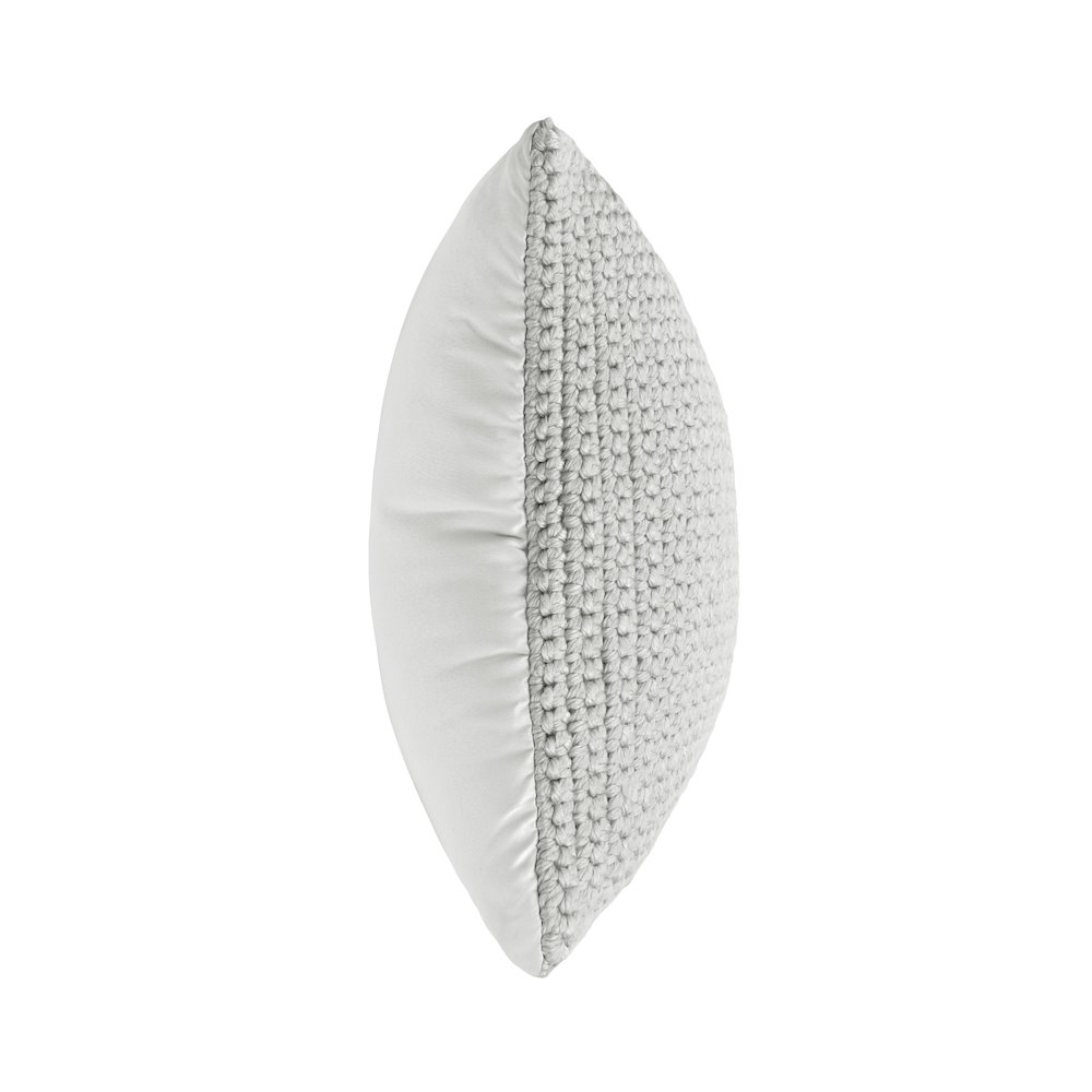 Prism  Performance Outdoor Throw Pillow, Light Gray. Picture 3