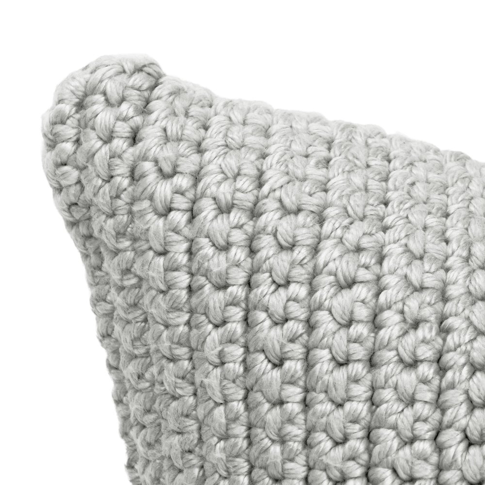 Prism  Performance Outdoor Throw Pillow, Light Gray. Picture 5