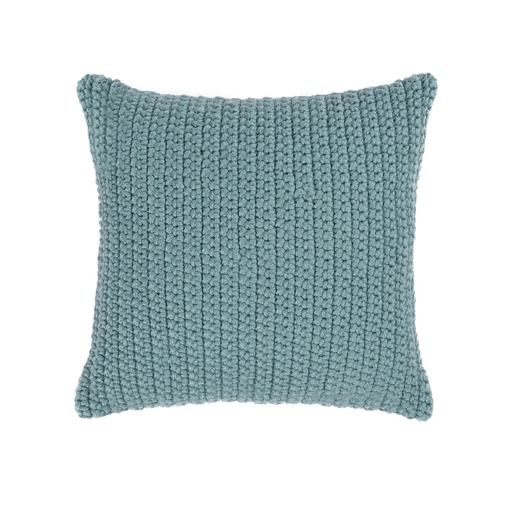Prism  Performance Outdoor Throw Pillow, Blue. Picture 1