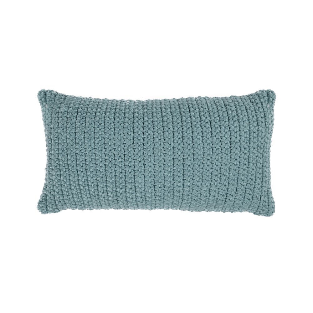 PrismPerformance Outdoor Throw Pillow, Blue. Picture 1