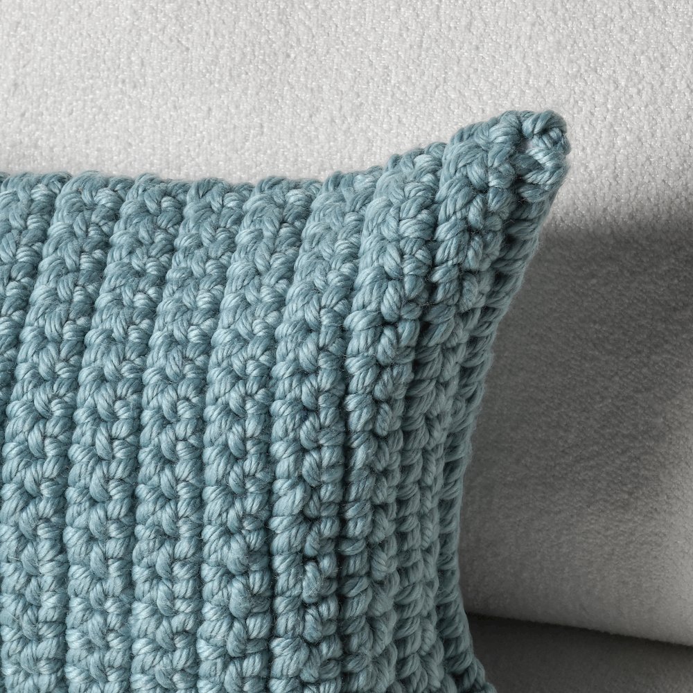 PrismPerformance Outdoor Throw Pillow, Blue. Picture 5