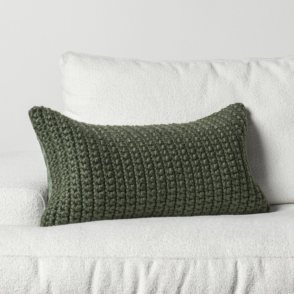 PrismPerformance Outdoor Throw Pillow, Green. Picture 4