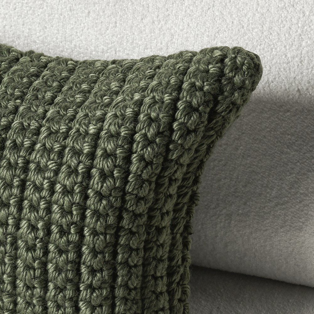 PrismPerformance Outdoor Throw Pillow, Green. Picture 6