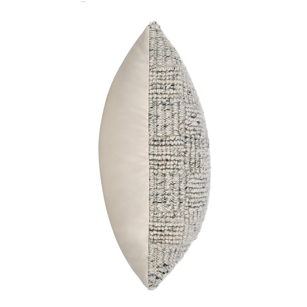 Shades 22" Recycled Fabric Throw Pillow, Ivory. Picture 3