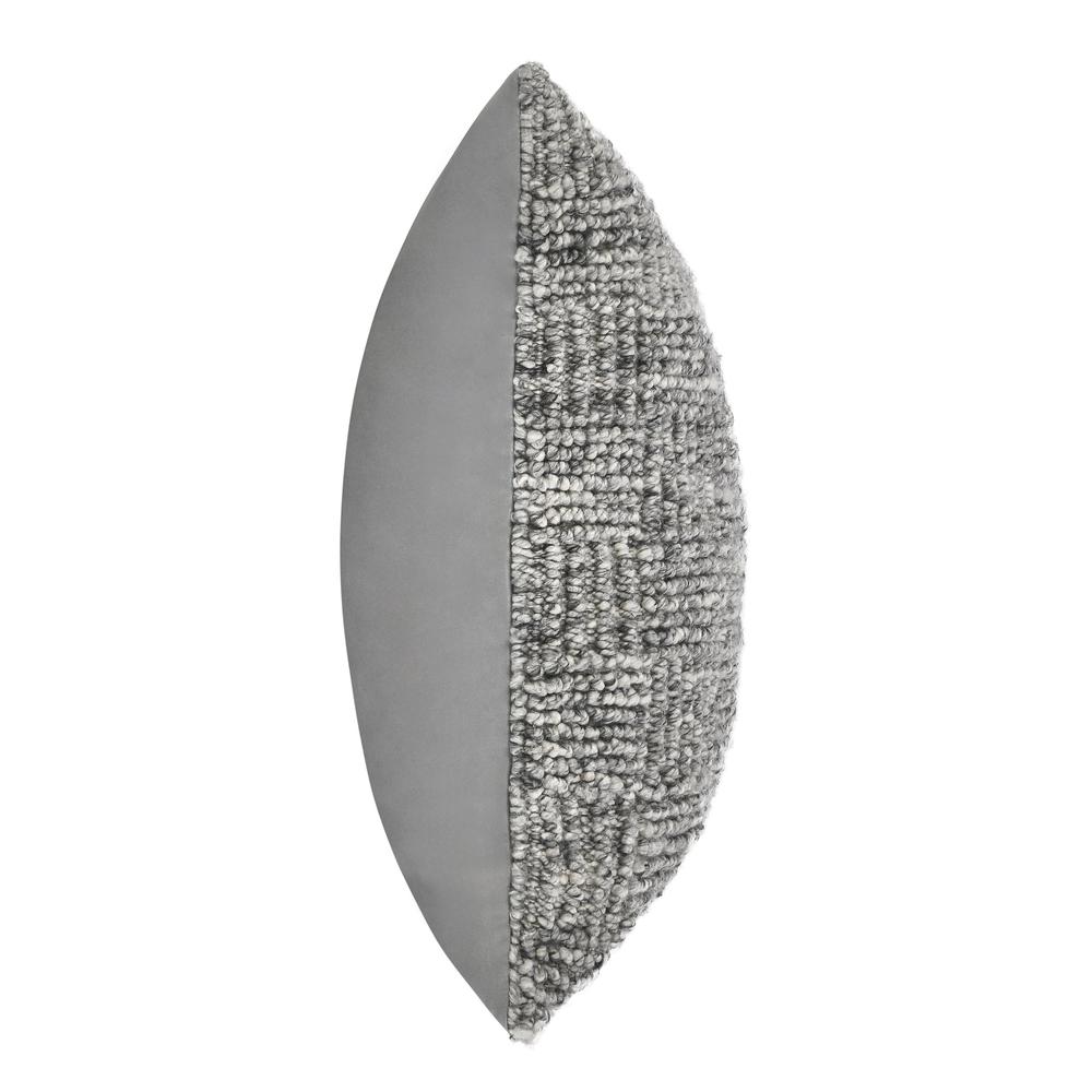 Shades 22" Recycled Fabric Throw Pillow, Gray. Picture 3