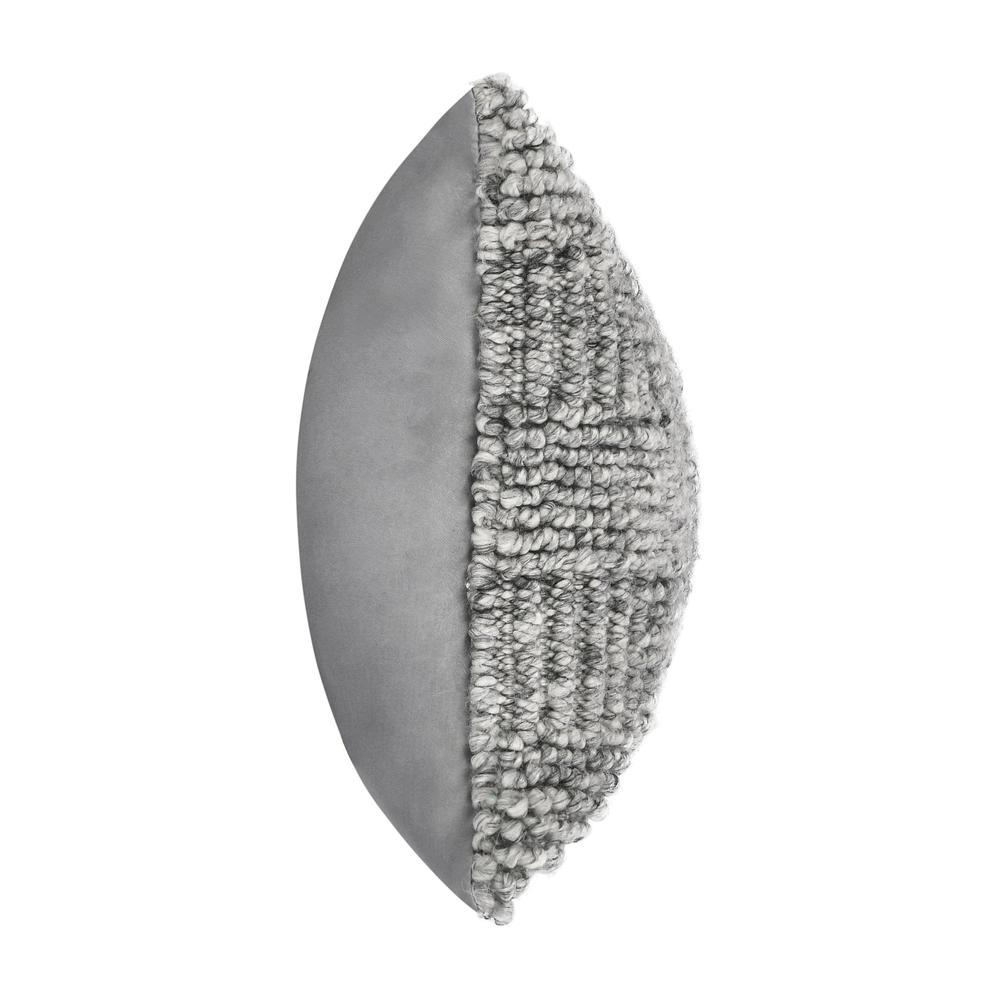 Shades 14"xx26" Recycled Fabric Throw Pillow, Gray. Picture 4