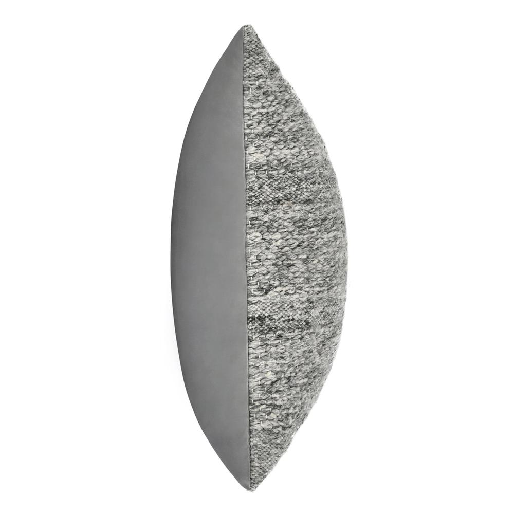 Ford 24" Recycled Fabric Throw Pillow, Gray. Picture 3