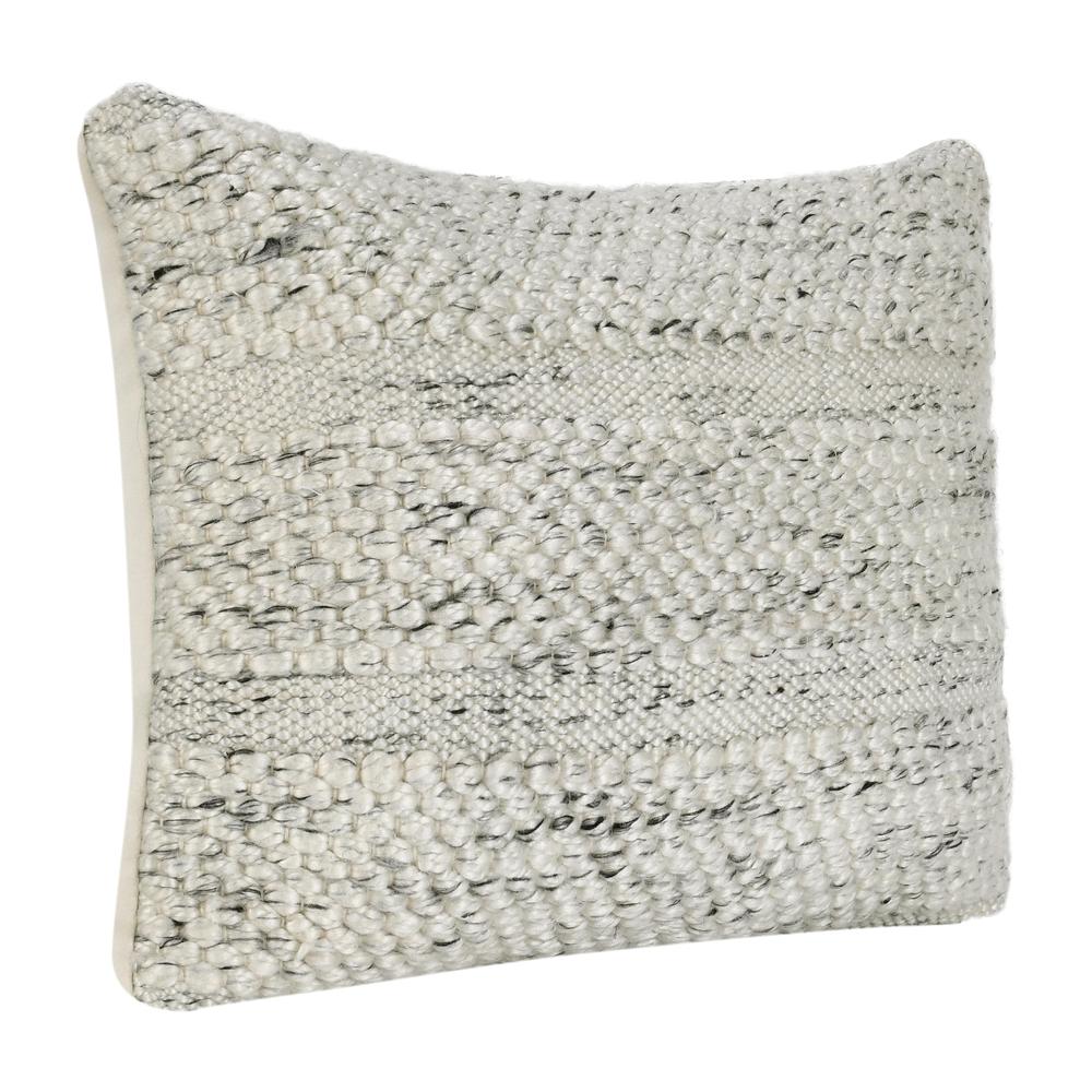Ford 14"x20" Recycled Fabric Throw Pillow, Ivory. Picture 4