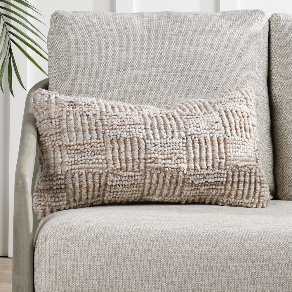 Vico  Recycled Fabric Throw Pillow. Picture 6