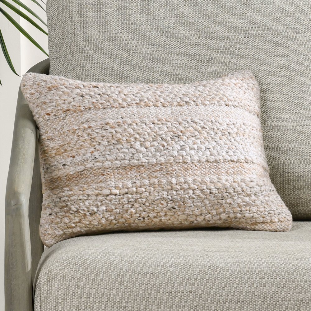 Ford  Recycled Fabric Throw Pillow. Picture 6