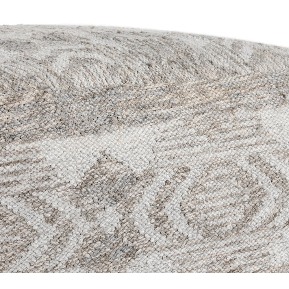 Performance Caravan Gray Multi Pouf 24x24x12. Picture 3