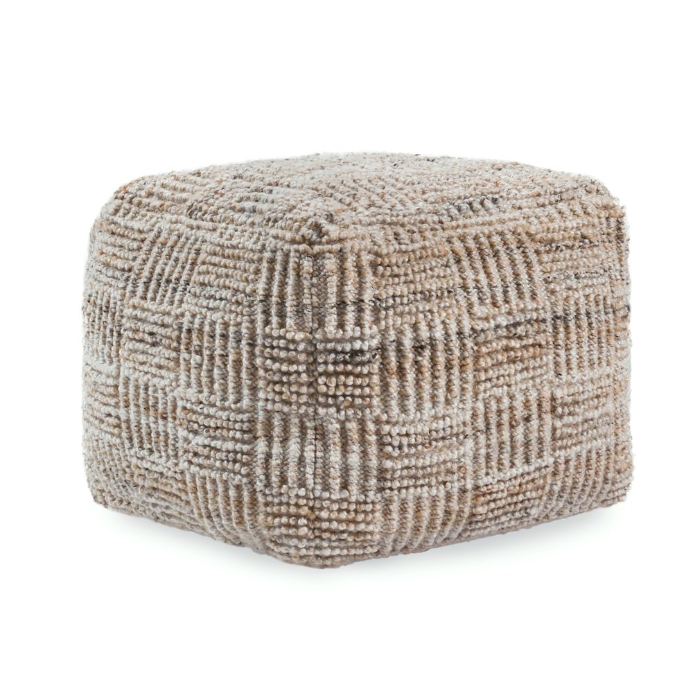 Vico  Recycled Fabric Floor Pouf. Picture 1