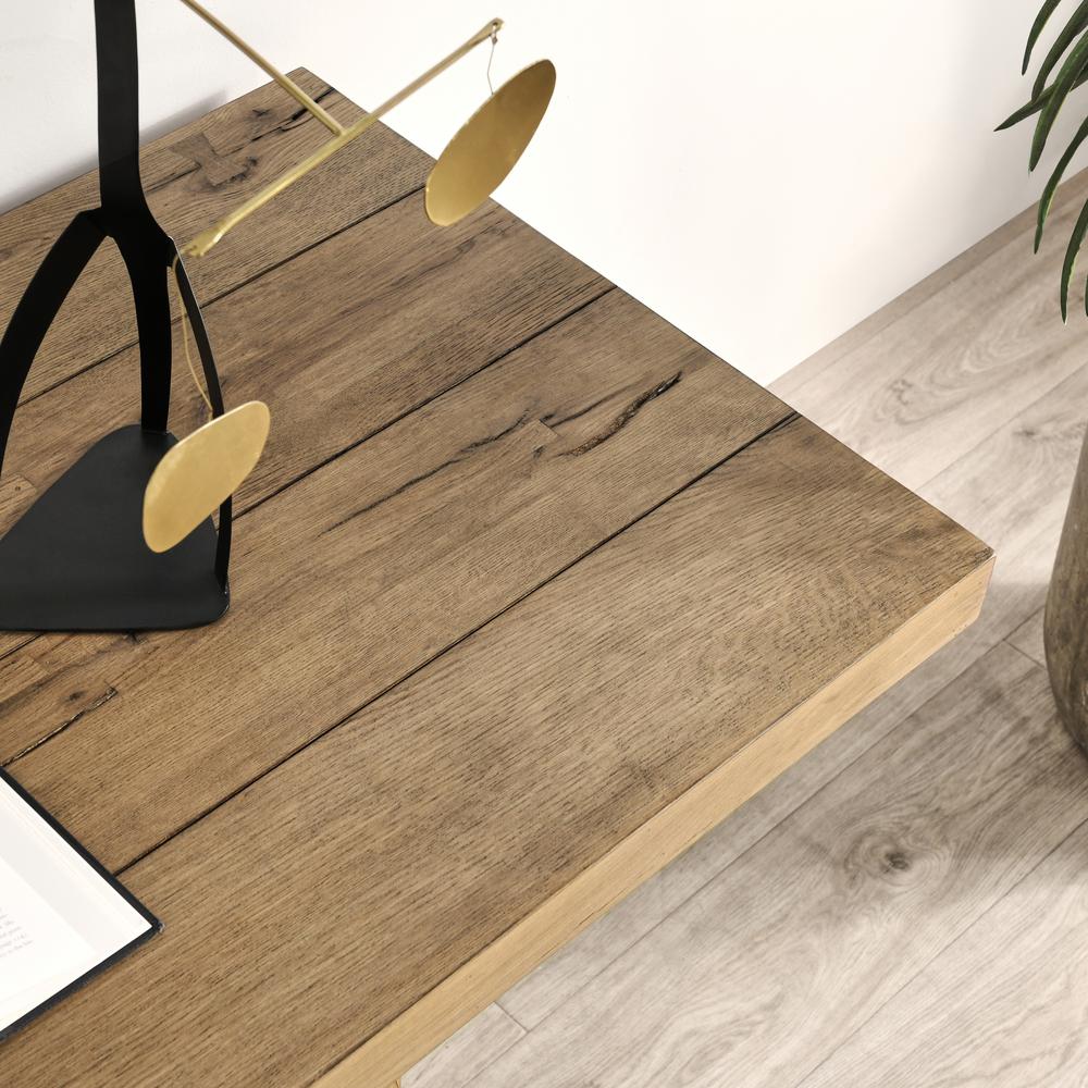 Arleth 94" Oak Console Table in Natural Oak. Picture 8