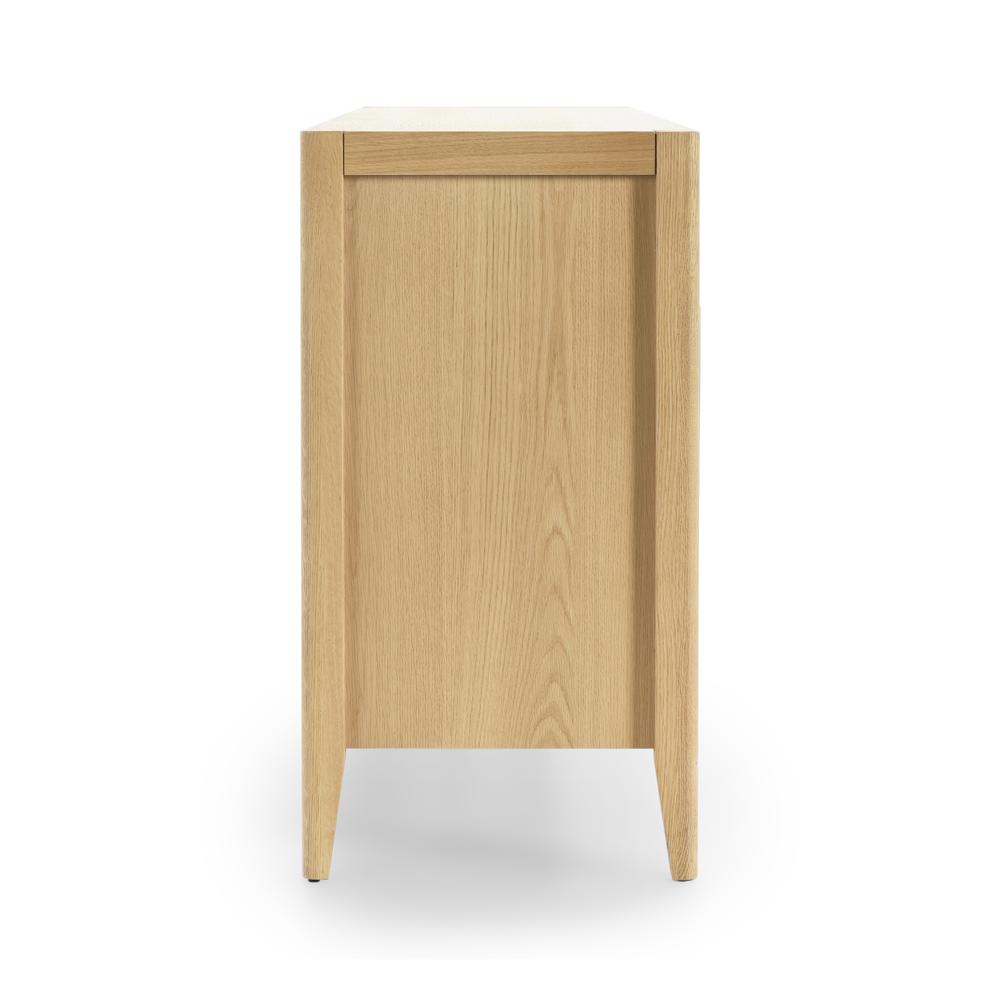 Beechgrove Four Door Sideboard in Natural Brown. Picture 3