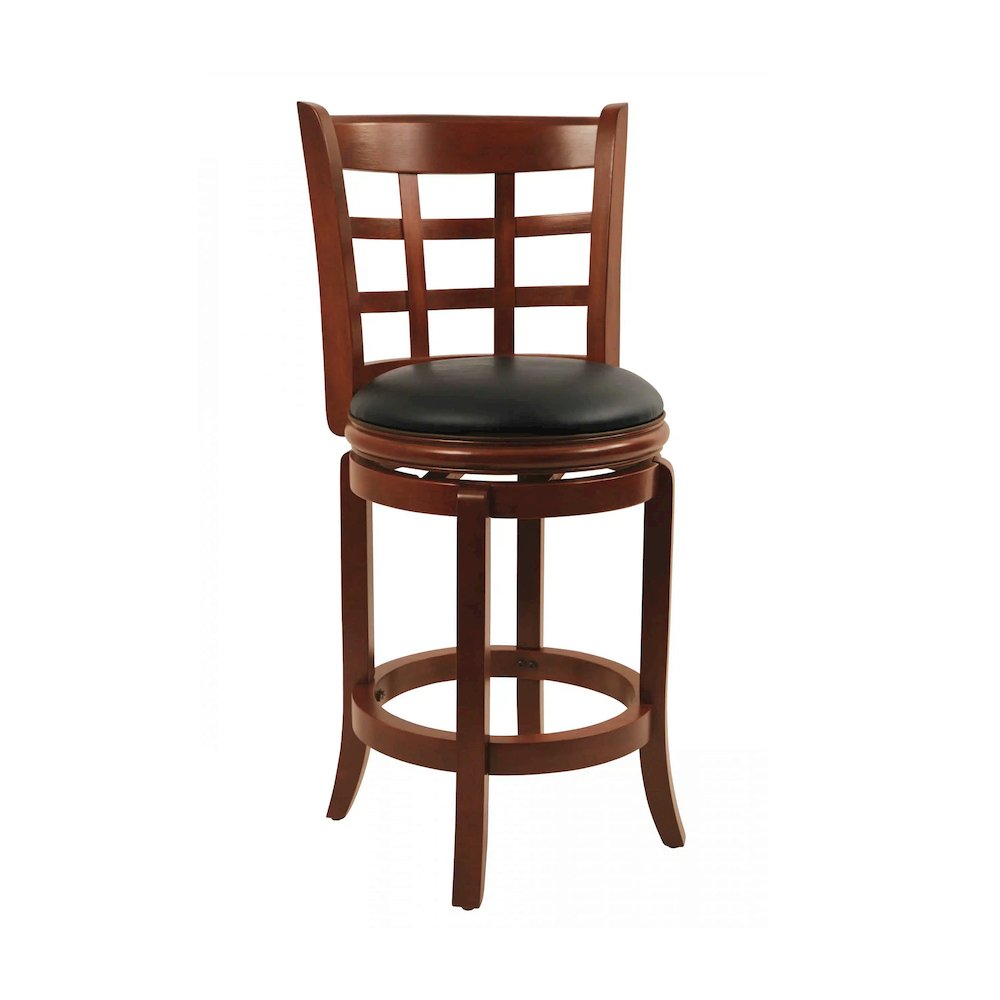 Kyoto Swivel Counter Stool - Cherry. Picture 1