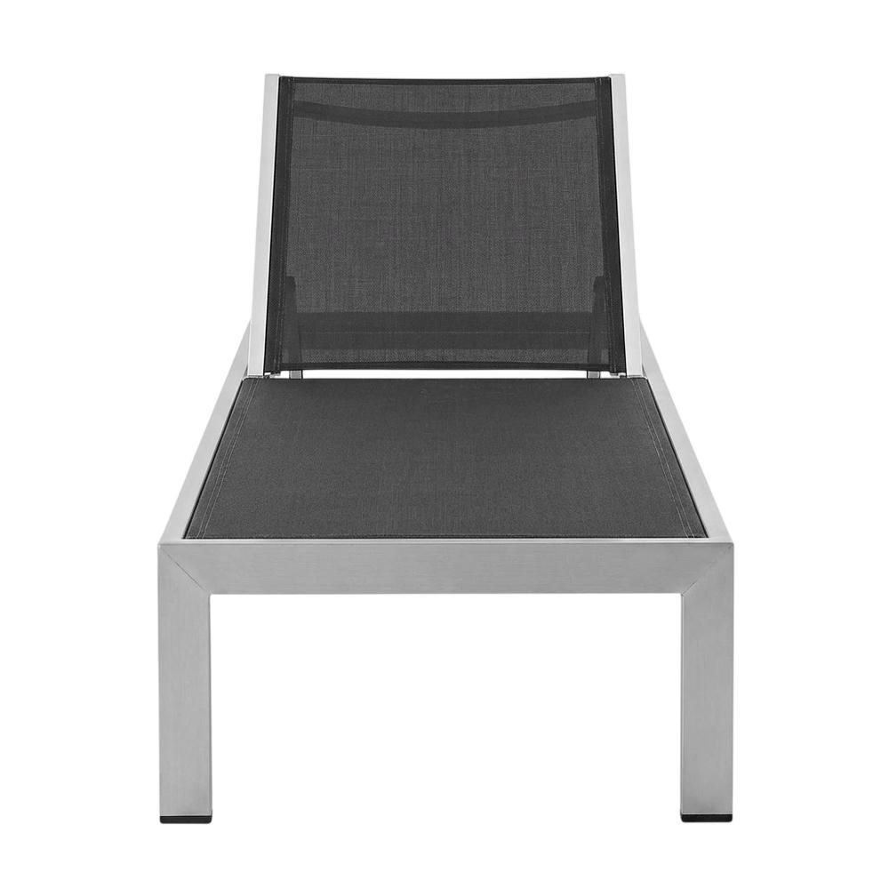 Aluminum Patio Chaise Lounge Set Of 4 With Comfortable Backrests. Picture 4