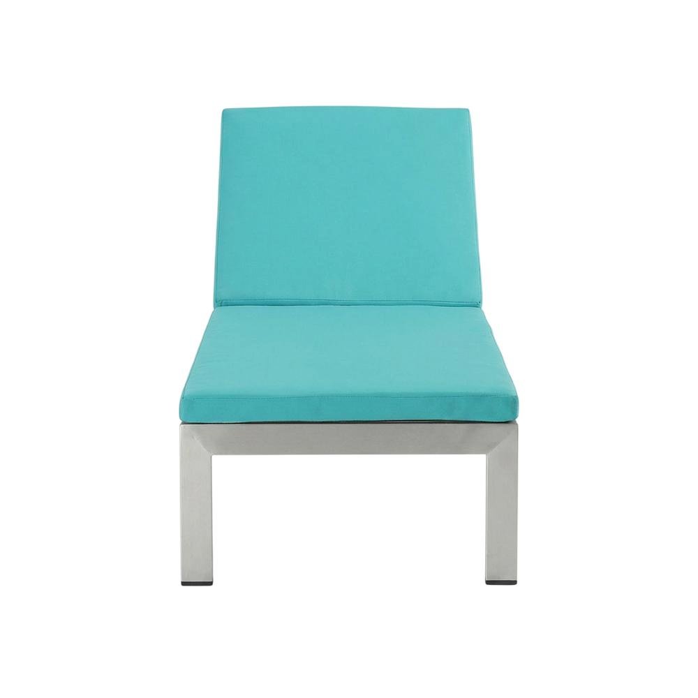 Aluminum Outdoor Patio Chaise Lounge With Cushions For Relaxation. Picture 4
