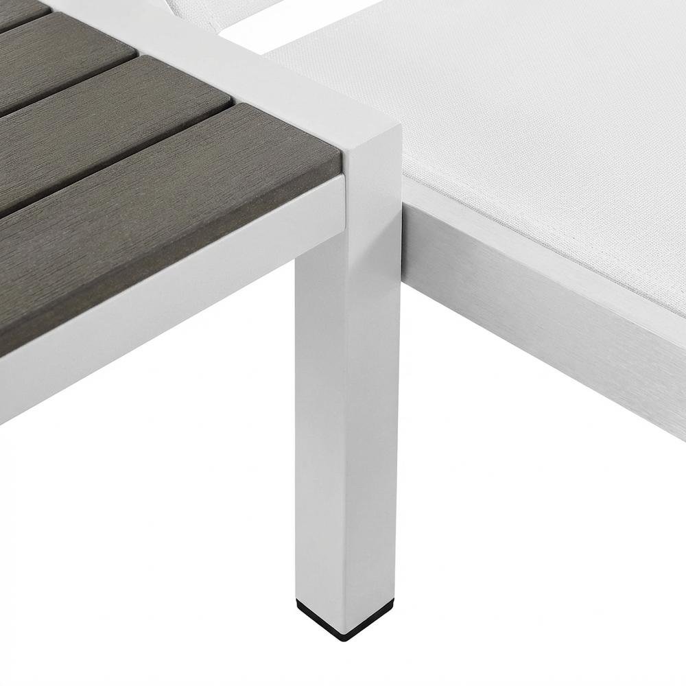 Aluminum Outdoor Patio Lounge Set With Backrest Support And Stacking-Free Design. Picture 6