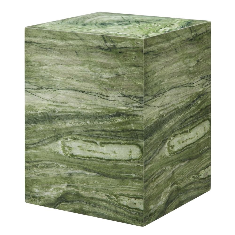 Concrete outdoor side table with modern design and versatile use. Picture 1