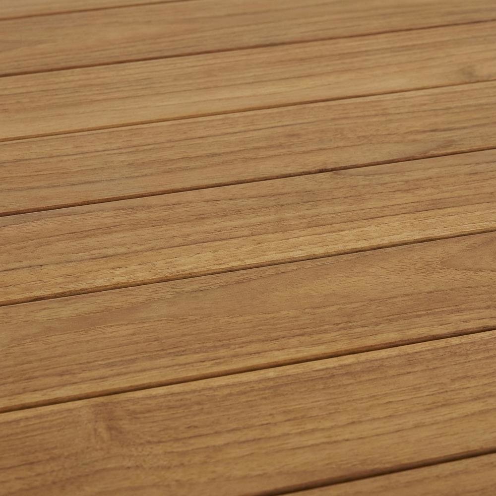 Extendable Outdoor Patio Teak Dining Table, Elegant Design, Durable Construction. Picture 5