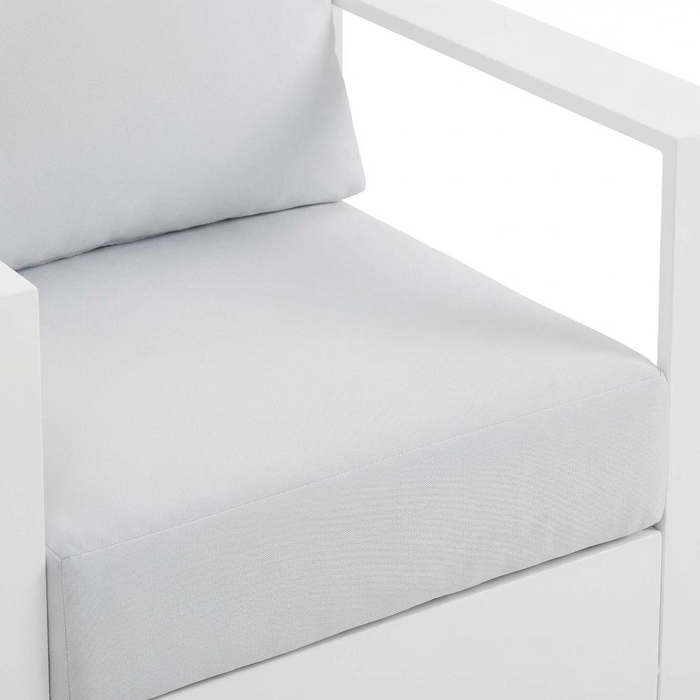 2-Piece Outdoor Aluminum Armchair Set, Powder-Coated Finish, Comfortable Cushion. Picture 5
