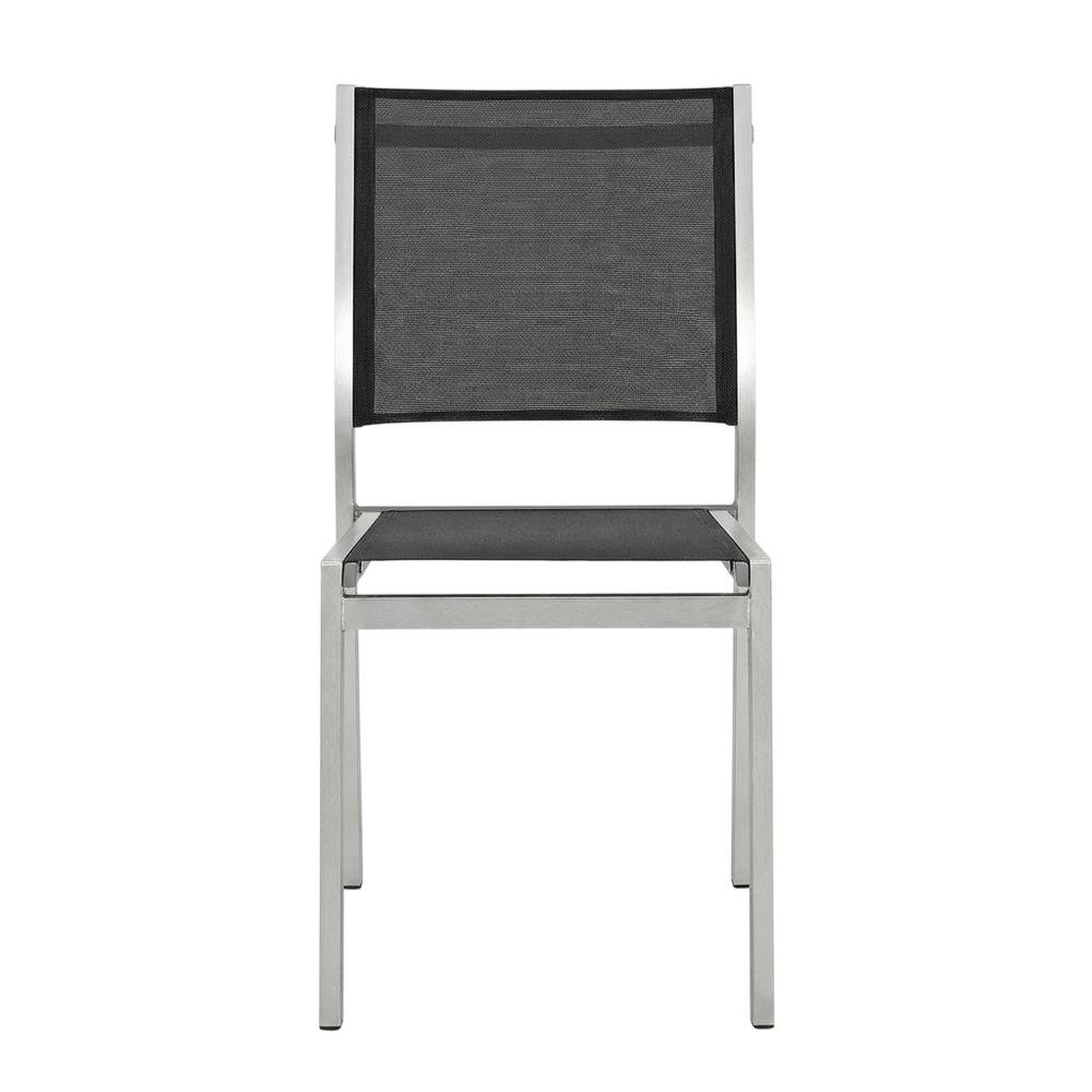 Aluminum Outdoor Lounge Chair Set Of 2 With Backrest And Cushioned Seat. Picture 4