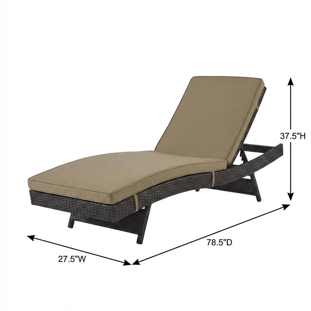 Outdoor Patio Lounge Chair Set of 4 With Cushions For Relaxation. Picture 7
