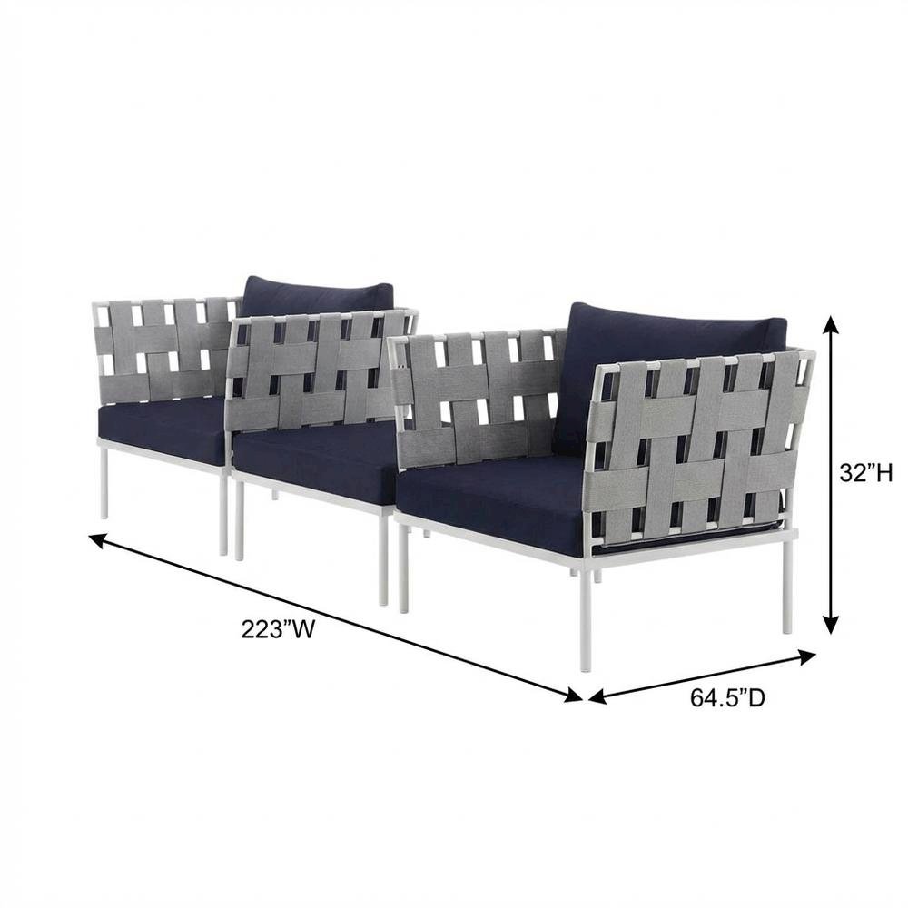 Outdoor Lounge Furniture Set With Aluminum Frame For Patio And Garden. Picture 7