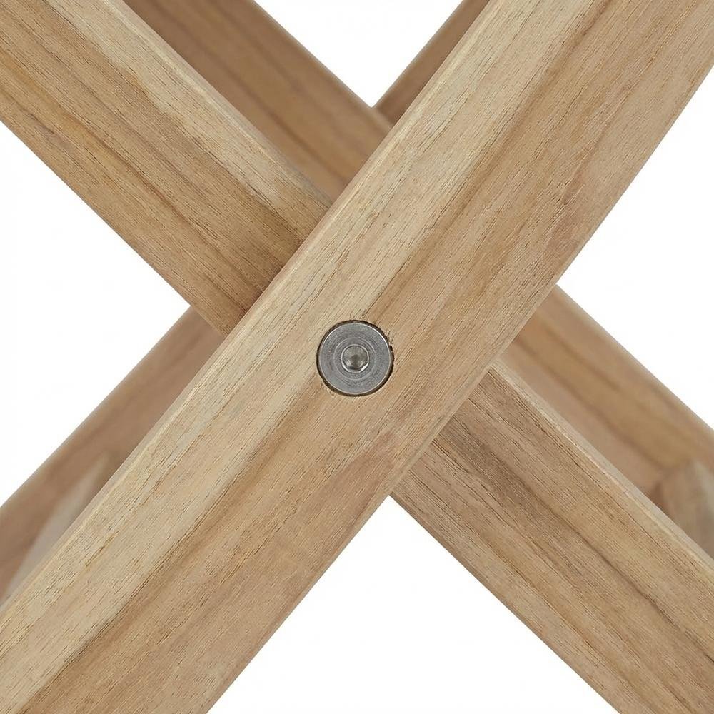 Weather-Resistant Teak Outdoor Folding Chair With Comfortable Backrest. Picture 6
