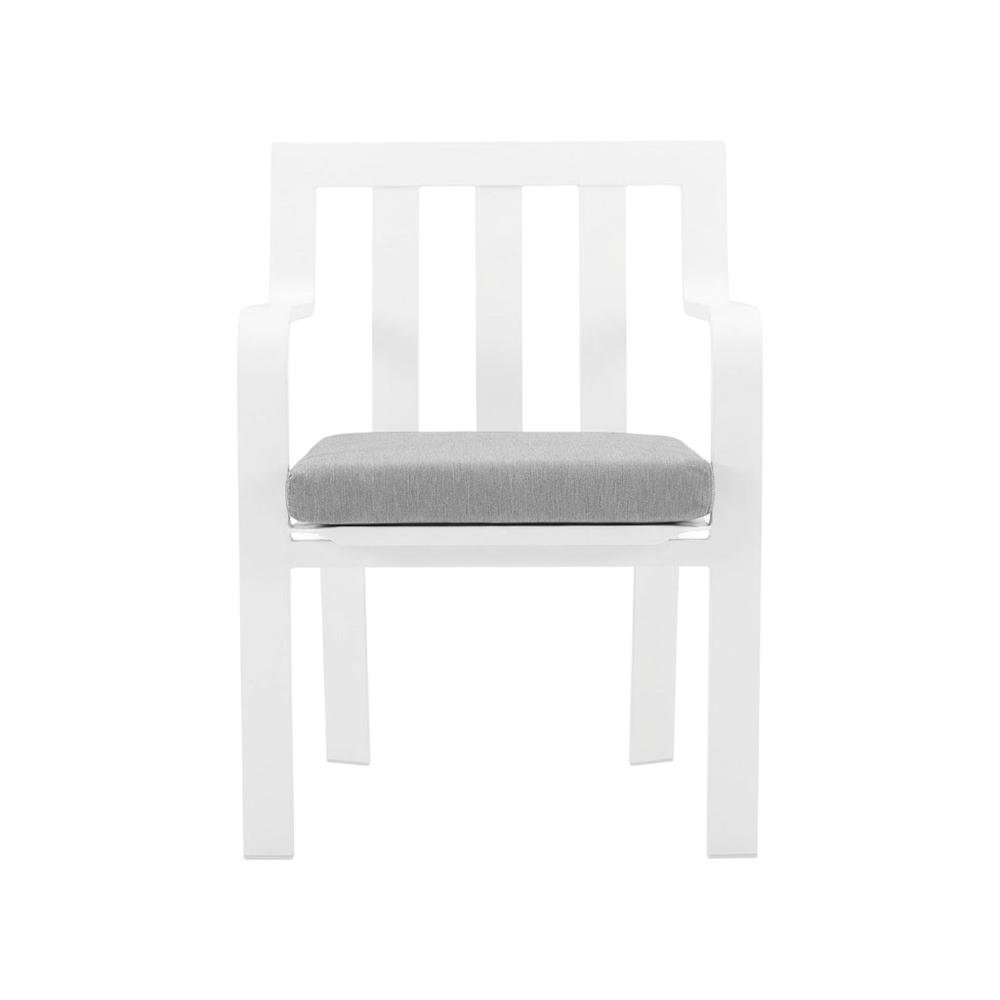 Aluminum Armchair Set For Outdoor Patio With Stackable Design, Backrest. Picture 4