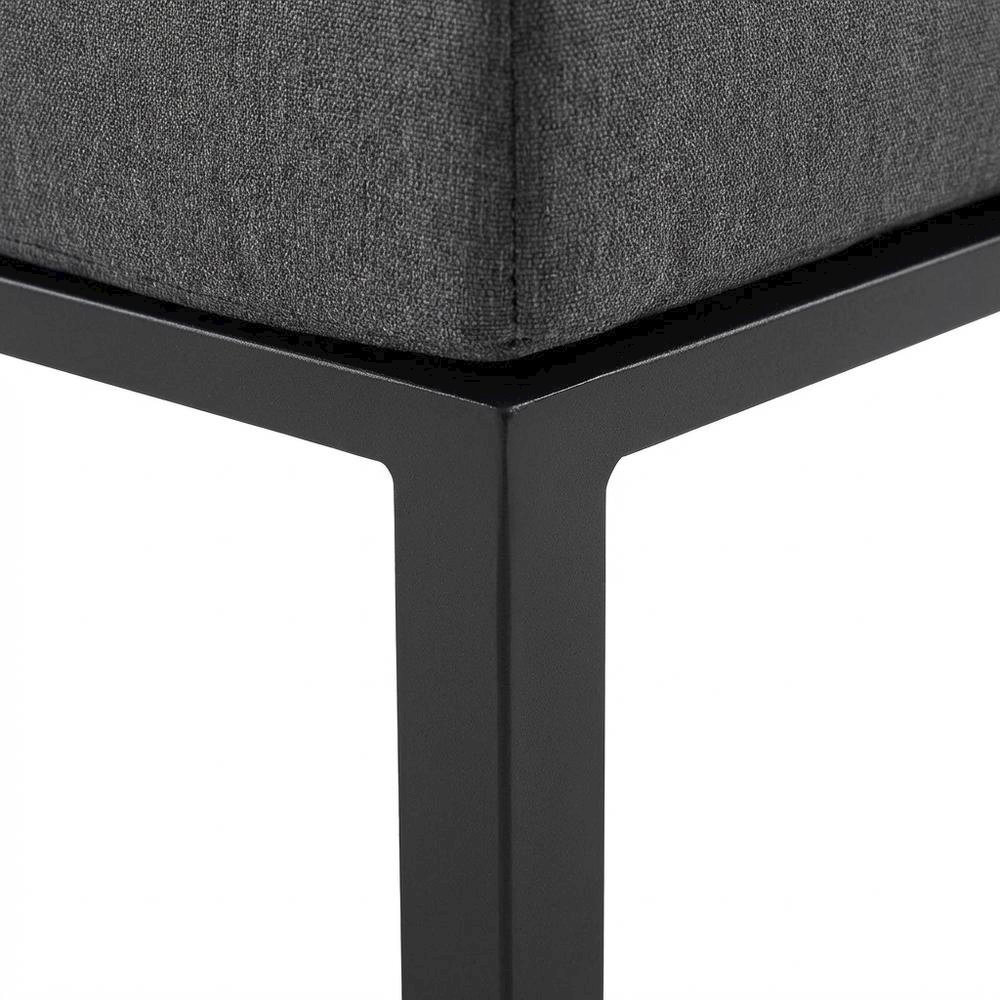 Outdoor Patio Aluminum Corner Chair With Cushioned Seat And Armrests. Picture 6