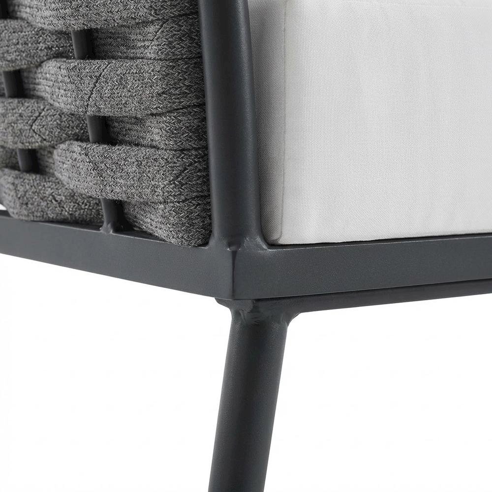 Outdoor Patio Aluminum Armchair For Lounge Comfort. Picture 6