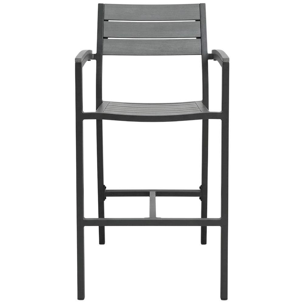 Stylish Outdoor Patio Bar Stool With Armrests And Comfortable Seat. Picture 4