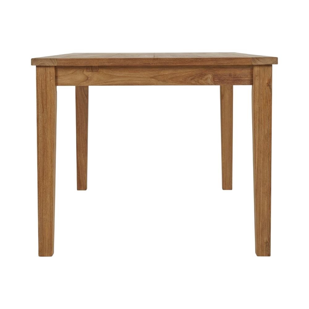 Extendable Outdoor Patio Teak Dining Table, Elegant Design, Durable Construction. Picture 4