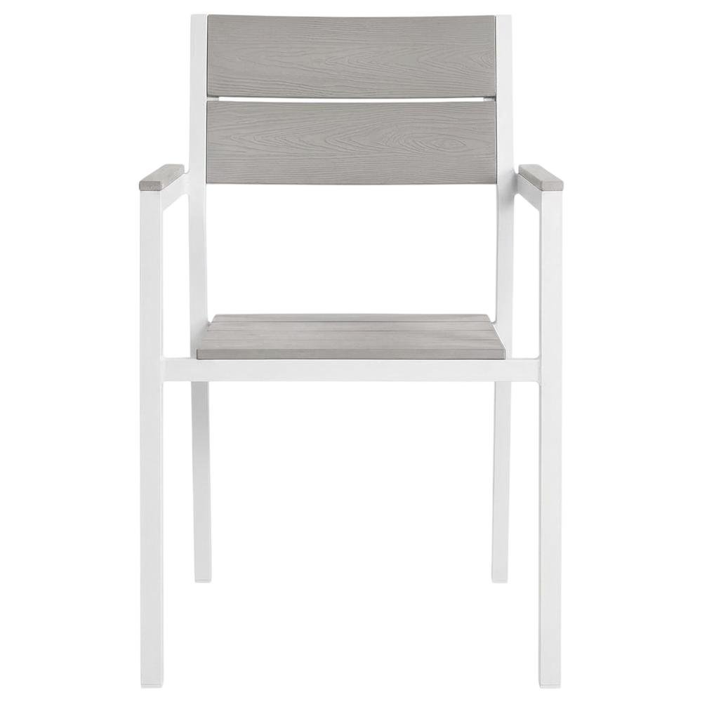 Outdoor Patio Dining Armchair Set Of 2 With Comfortable Backrests. Picture 4
