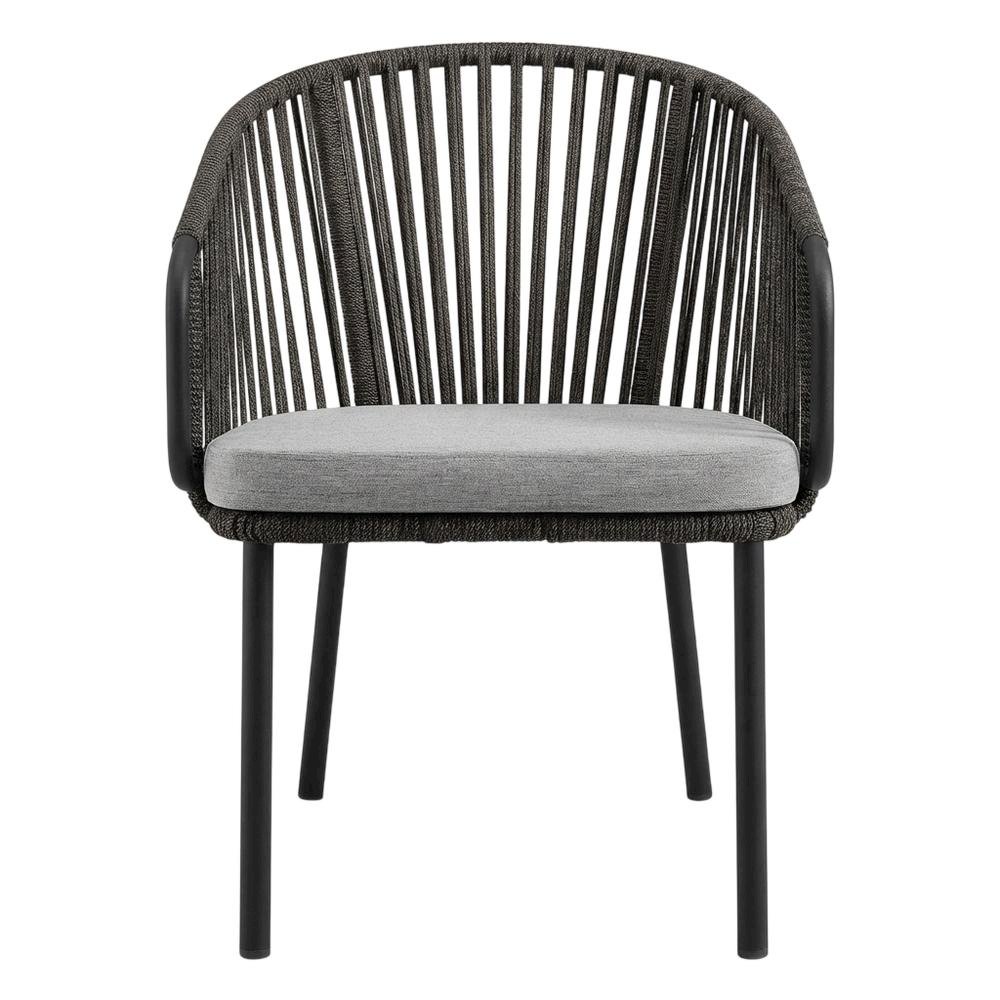 Outdoor Patio Armchair With Cushioned Seat And Armrests. Picture 4