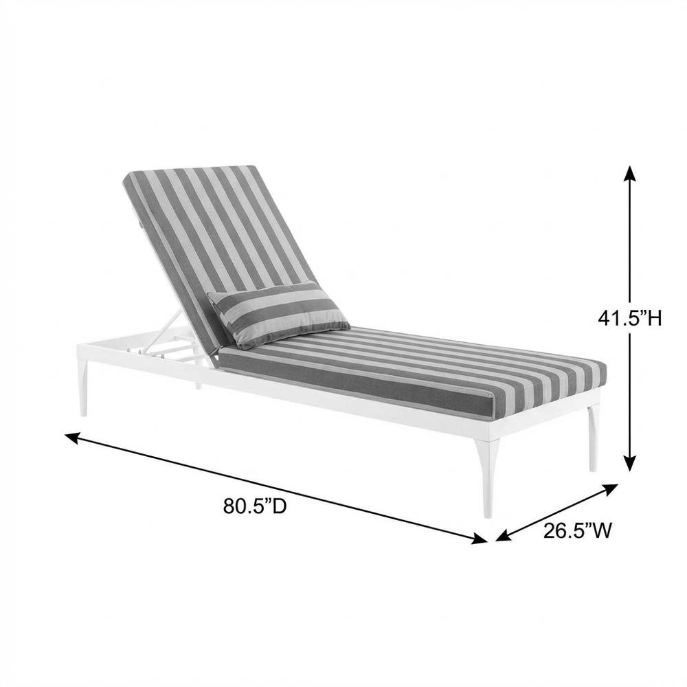 Outdoor Patio Chaise Lounge Chair In Weather-Resistant Finish, Relaxing Comfort. Picture 7