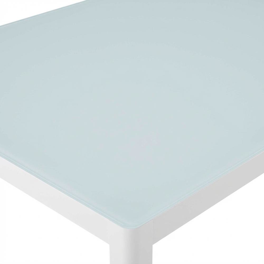 Sturdy Aluminum Outdoor Dining Table With Weatherproof Finish For Patios. Picture 5