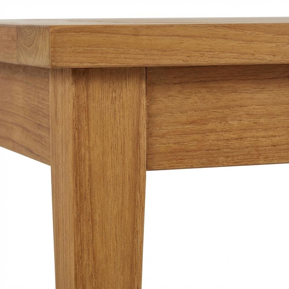 Extendable Outdoor Patio Teak Dining Table, Elegant Design, Durable Construction. Picture 6