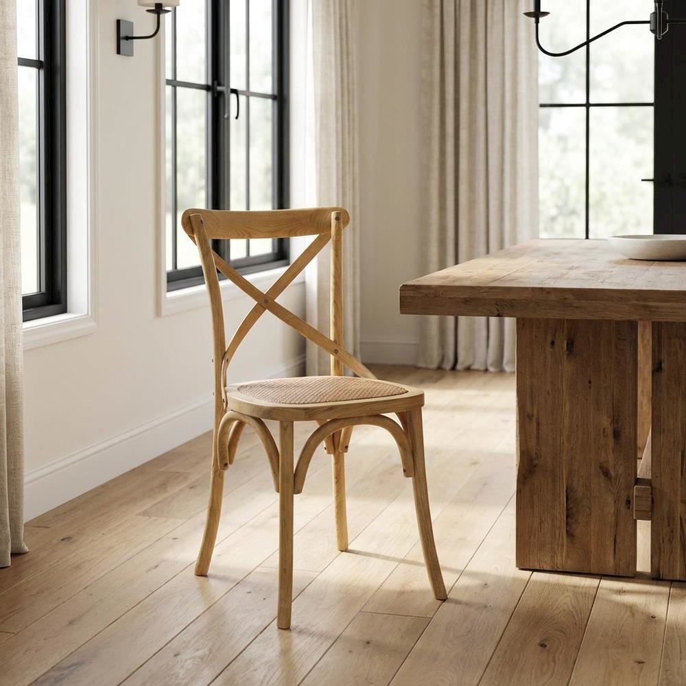 Wood Dining Side Chair with Comfortable Seat and Modern Design. Picture 2
