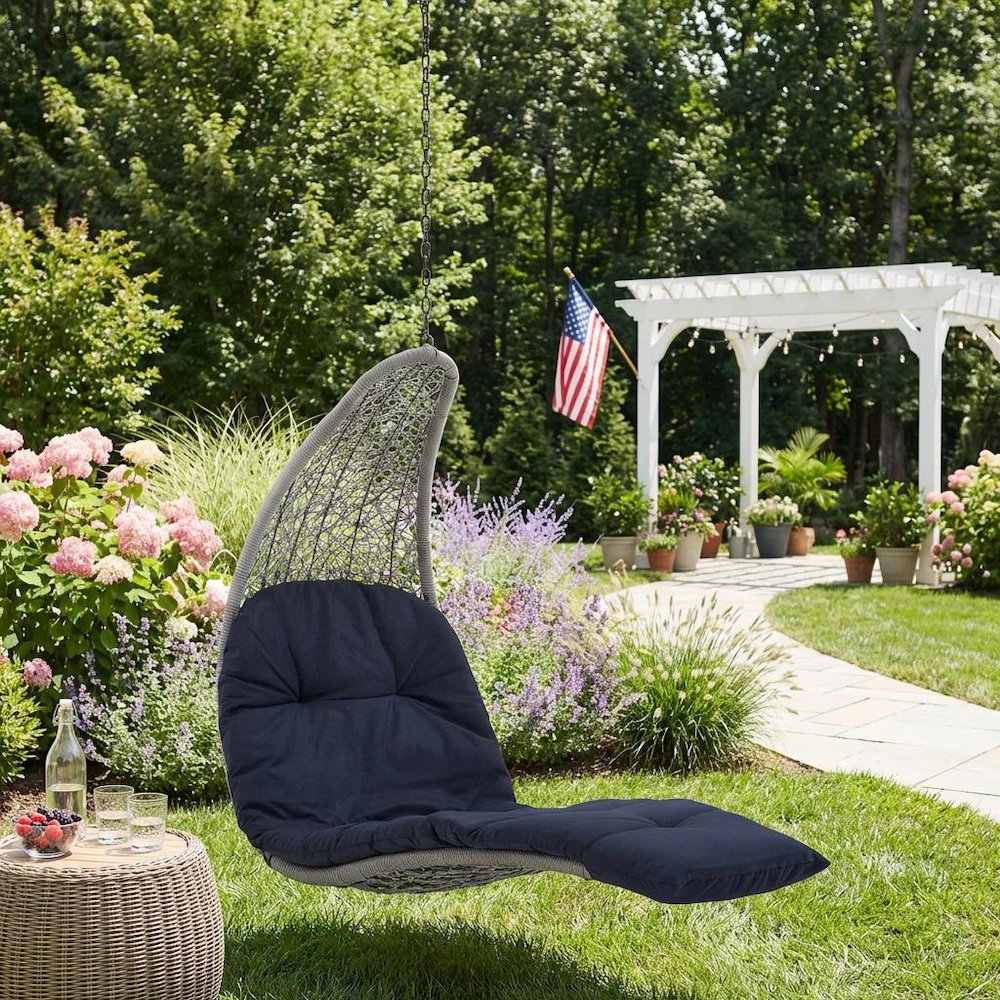 Outdoor Lounge Chair With Ergonomic Design And Weather-Resistant Finish. Picture 3