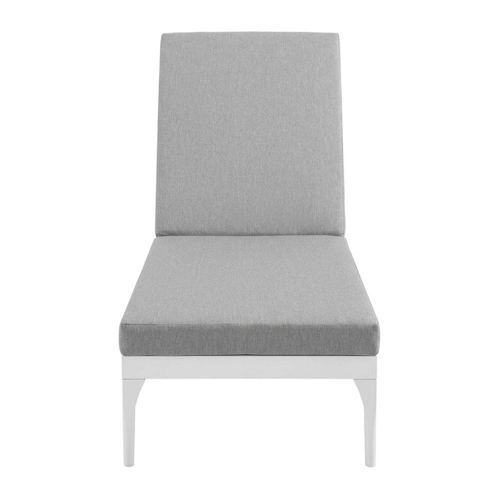 Outdoor Patio Chaise Lounge Chair With Cushioned Top For Relaxing. Picture 4