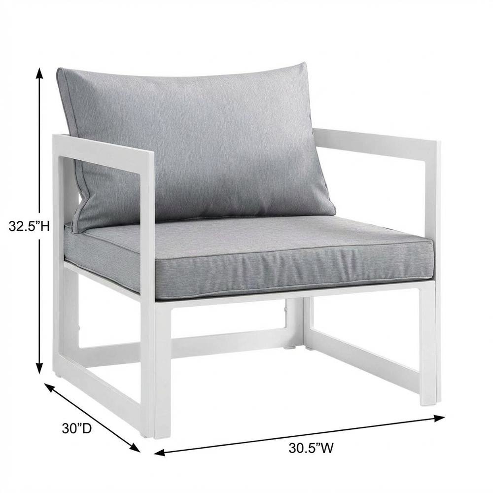 Outdoor Patio Armchair With Cushioned Seat And Durable Frame. Picture 7